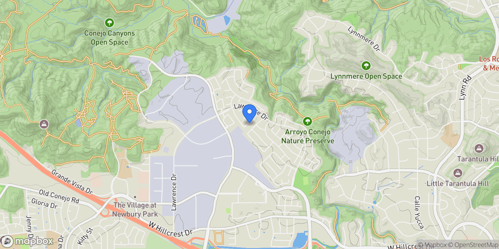 Map showing 1480 Sappanwood Avenue, Thousand Oaks, California, United States.