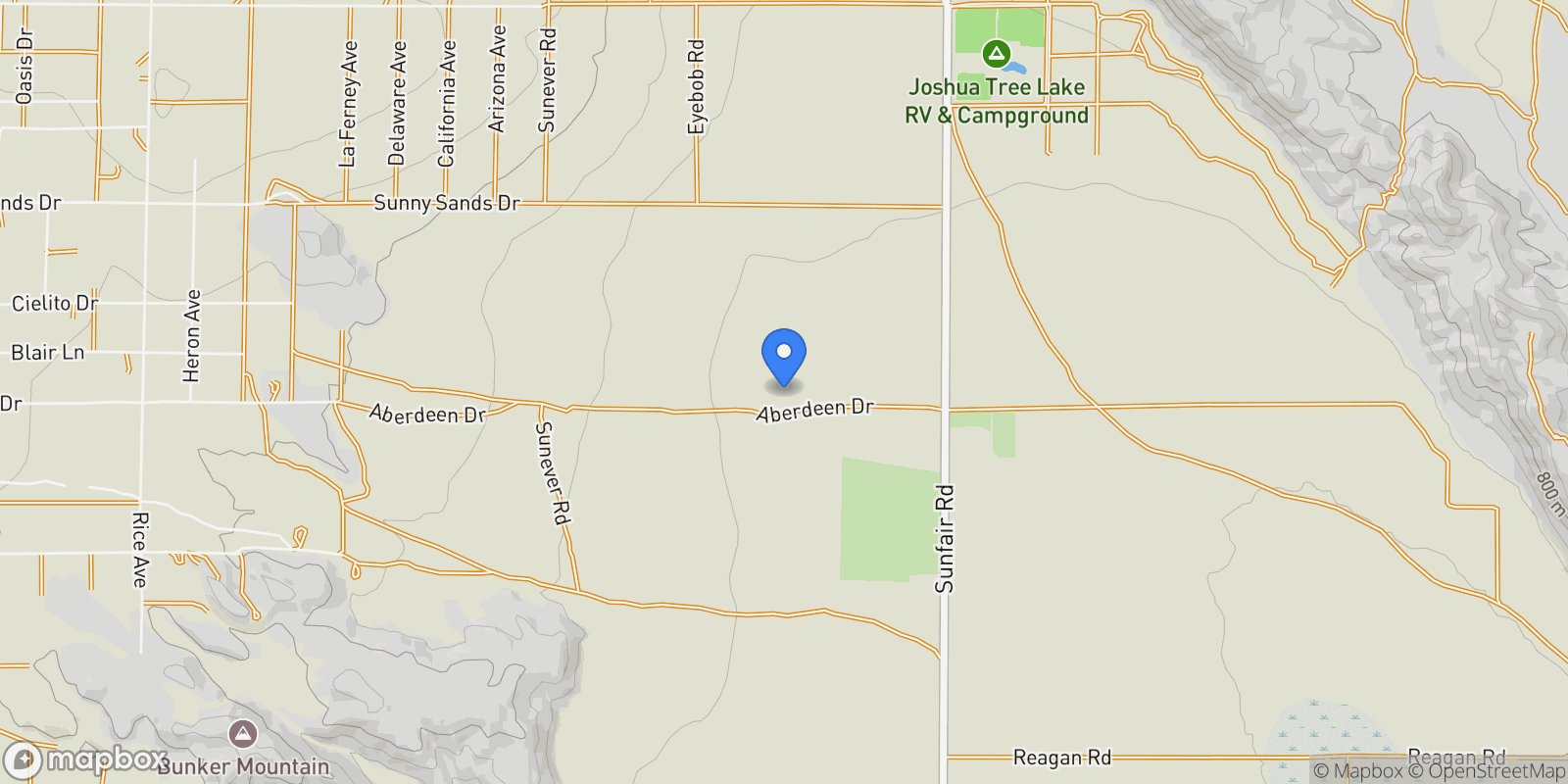 Map showing Joshua Tree, CA 92252, Joshua Tree, California, United States.