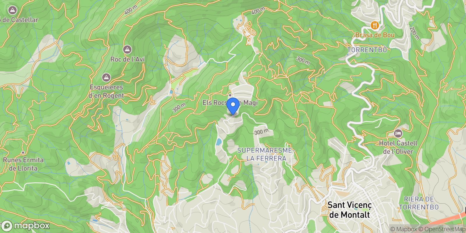 Map showing Supermaresme 1, Sant Andreu De Llavaneres, B 08392, Sant Andreu de Llavaneres, Catalonia, Spain.
