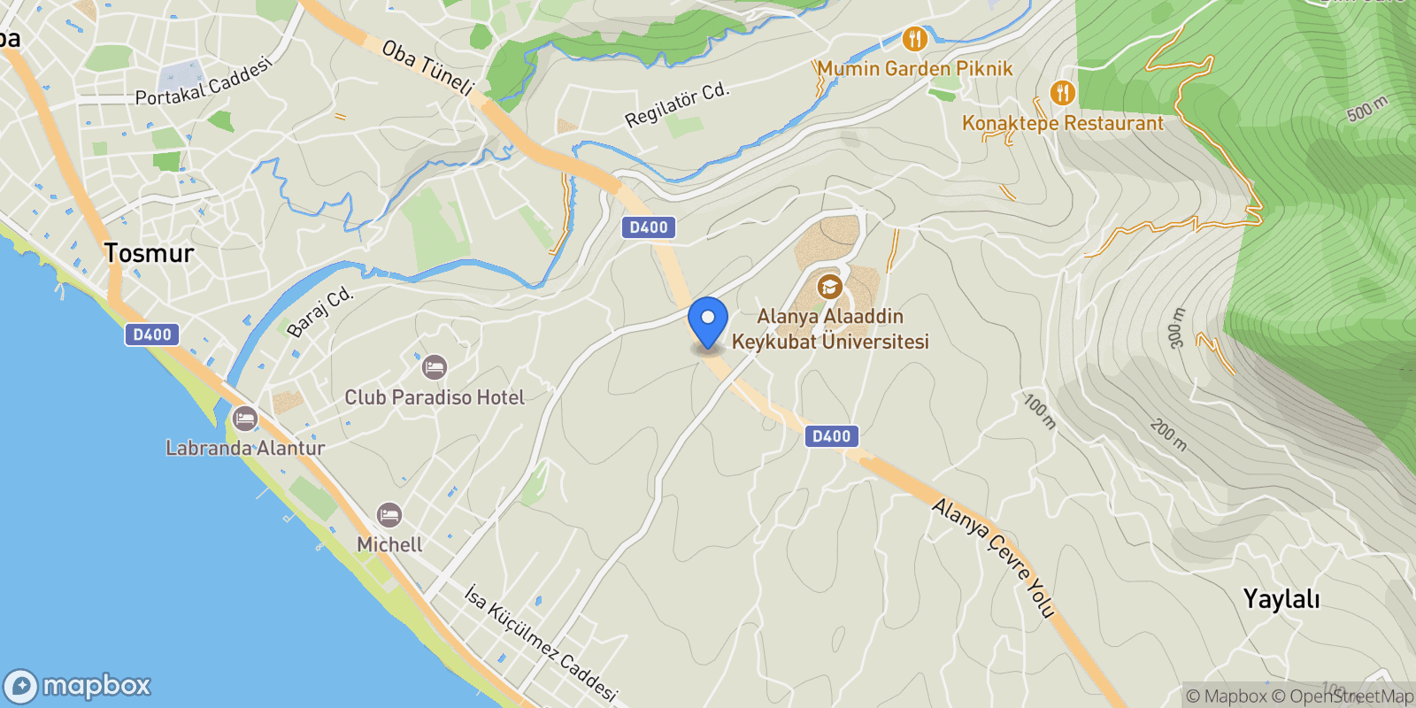 Map showing Kargıcak, Alanya, Antalya, Antalya, Turkey.