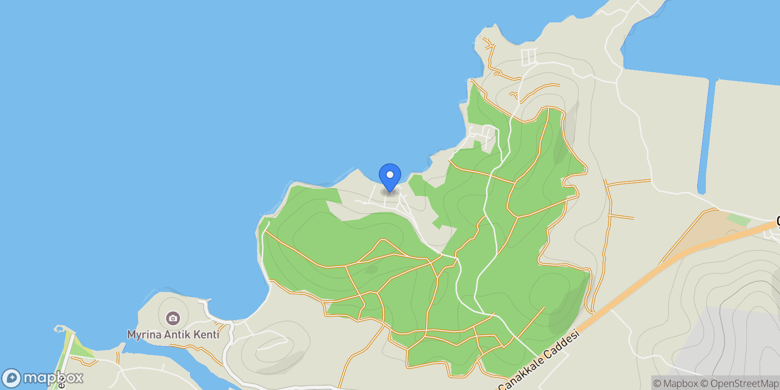 Map showing 2 Pehlivan Sokak #12, Aliağa, IZMIR 35800, İzmir, Turkey.