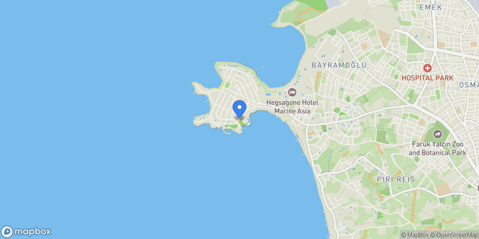 Map showing #no 6, Darıca Bayramoğlu, Kocaeli 41700, Darıca, Kocaeli, Turkey.
