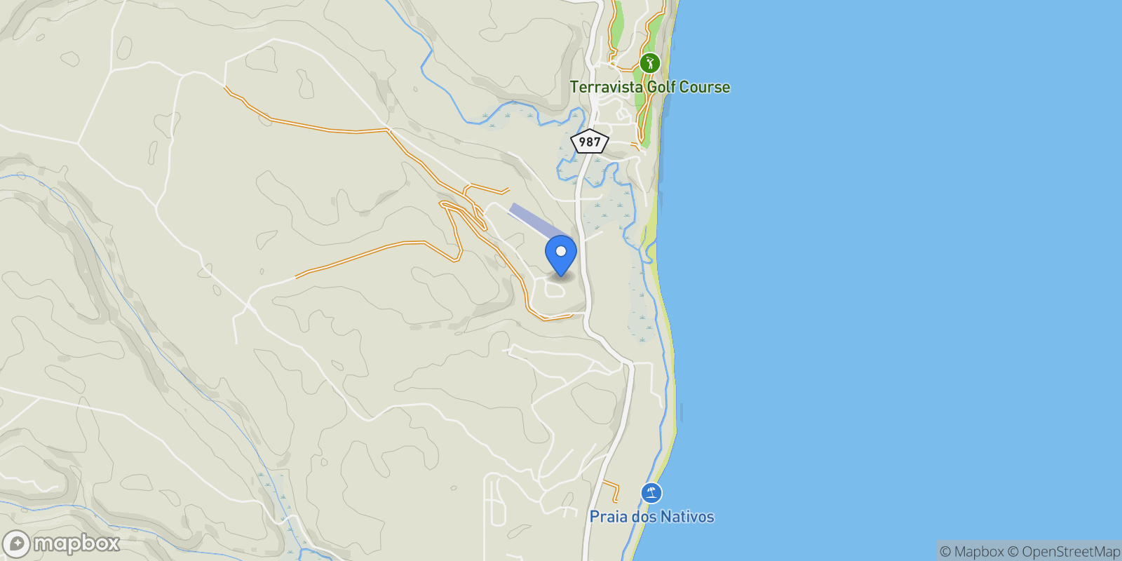 Map showing State of Bahia, Brazil.