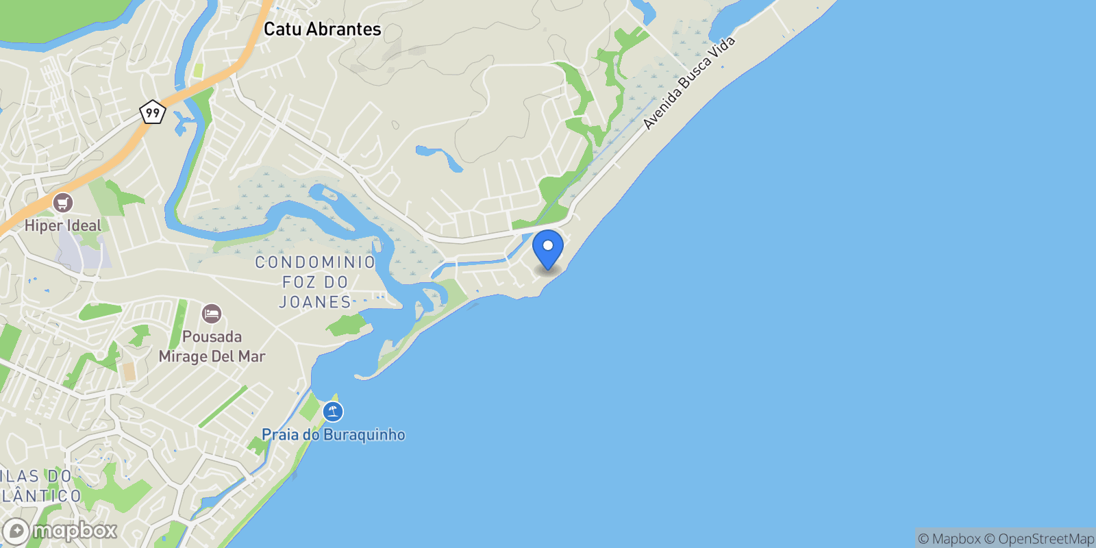 Map showing Inocoop, State of Bahia, Brazil.