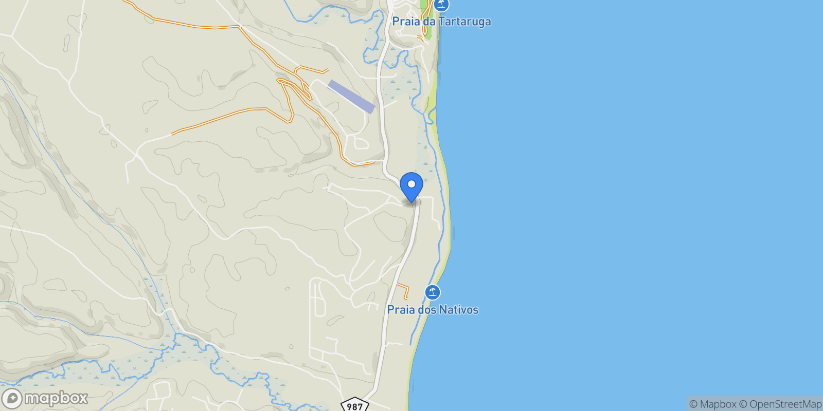 Map showing State of Bahia, Brazil.