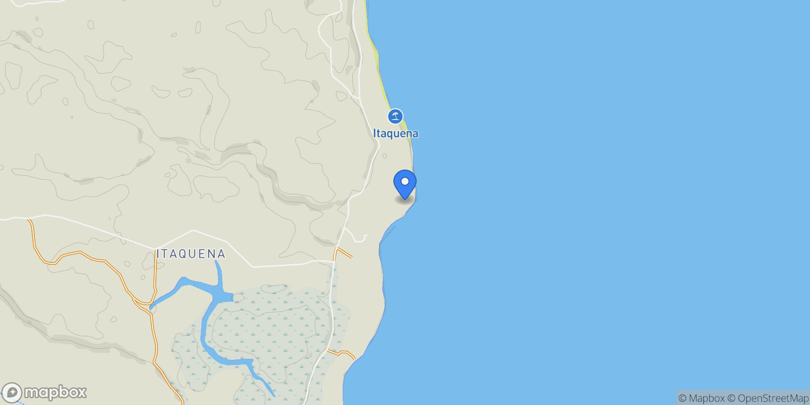 Map showing State of Bahia, Brazil.