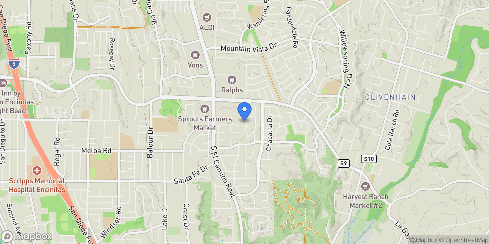 Map showing 248 Avenida De Los Claveles, Encinitas, CA 92024, Encinitas, California, United States.