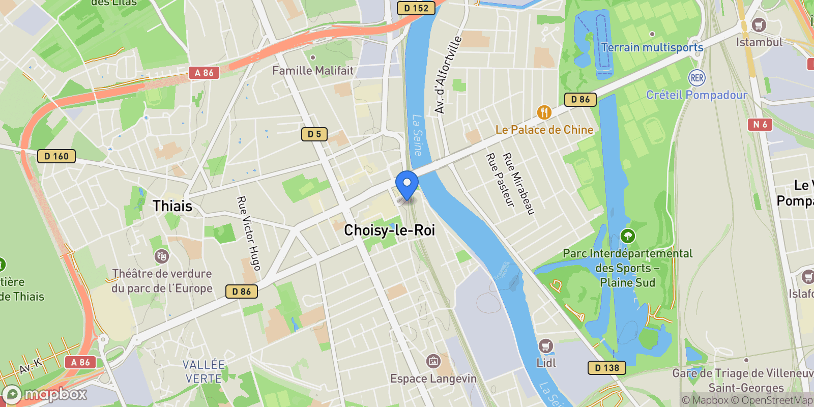 Map showing Choisy-le-Roi, Choisy-le-Roi, Choisy-le-Roi, Île-de-France, France.