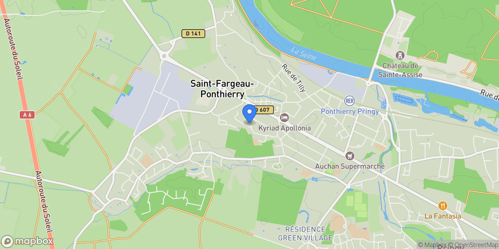 Map showing Saint-Fargeau-Ponthierry, Saint-Fargeau-Ponthierry, Saint-Fargeau-Ponthierry, Île-de-France, France.