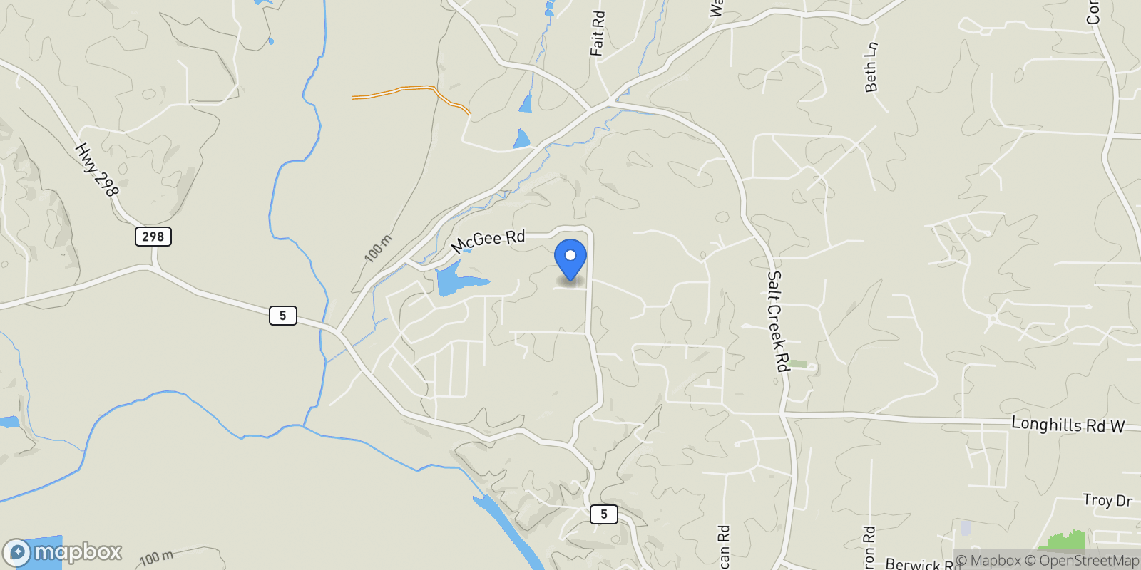 Map showing 208 Hartman Lane, Benton, AR 72019, Benton, Arkansas, United States.