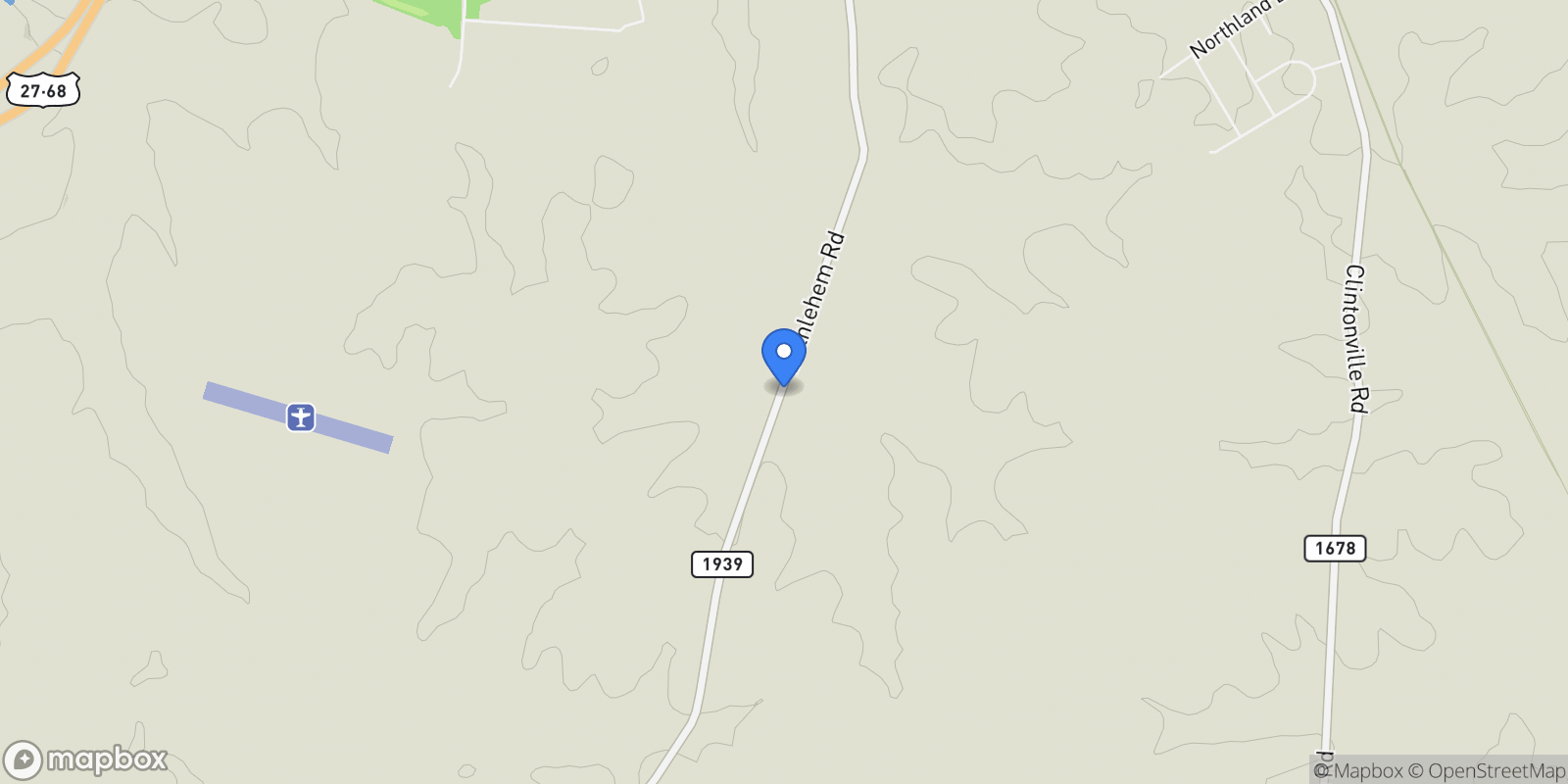Map showing 929 Bethlehem Road, Paris, KY 40361, Paris, Kentucky, United States.