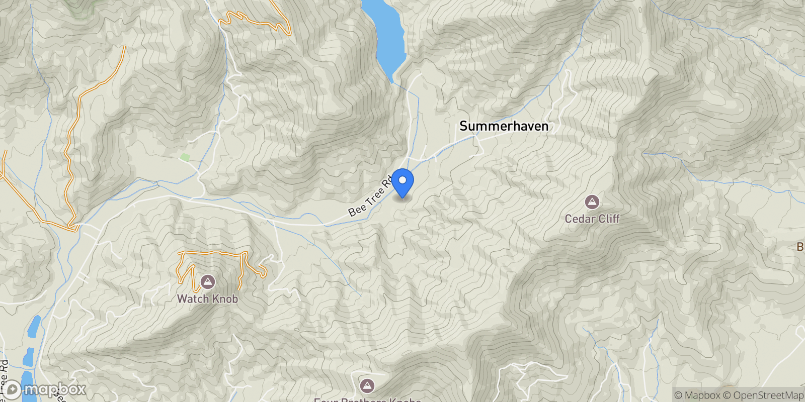Map showing 28 & 29 Spruce Chase Lane, Swannanoa, NC 28778, Fairview, North Carolina, United States.