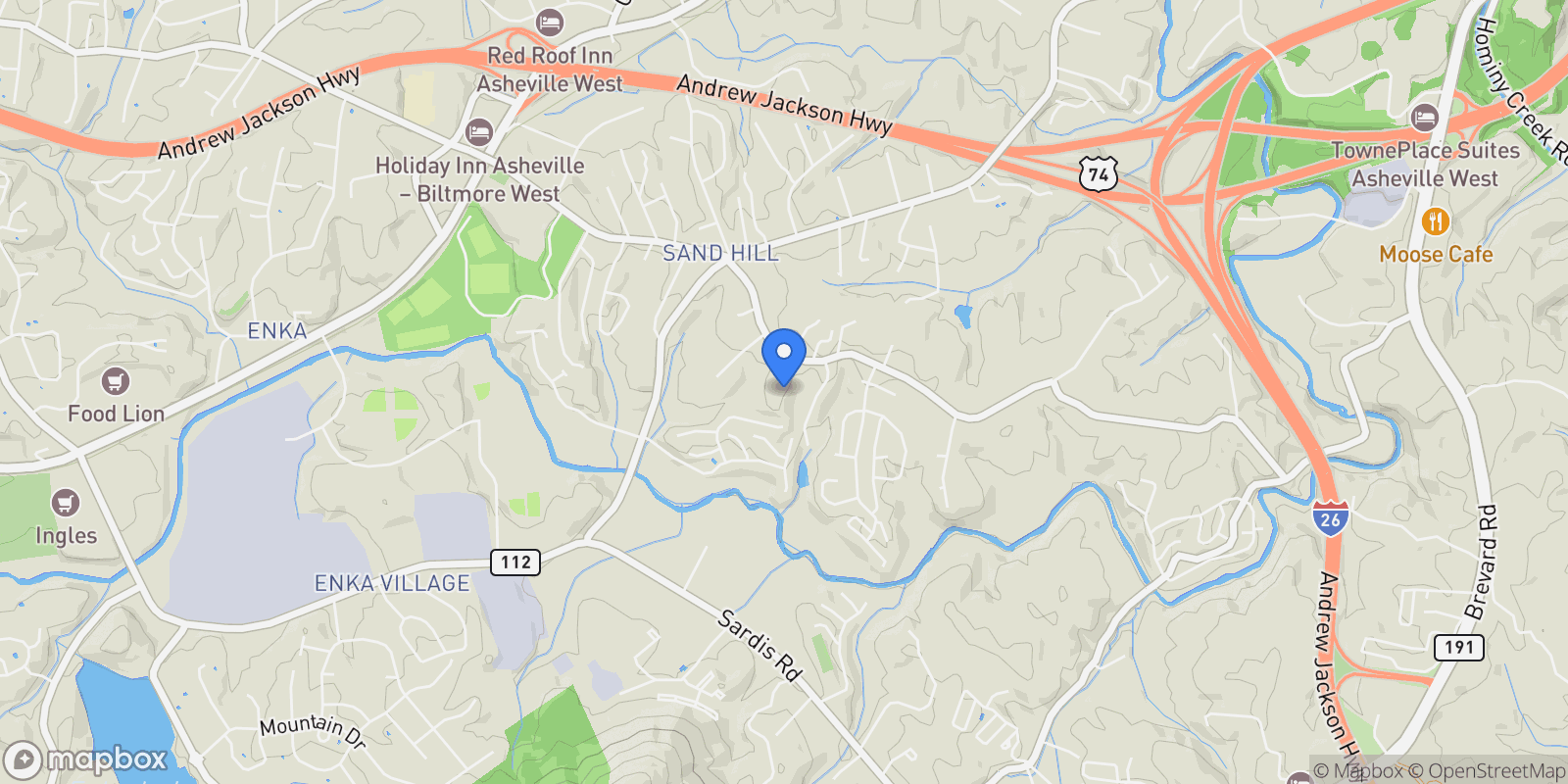 Map showing Lot 31 Ashe Park Circle, Asheville, NC 28806, Asheville, North Carolina, United States.