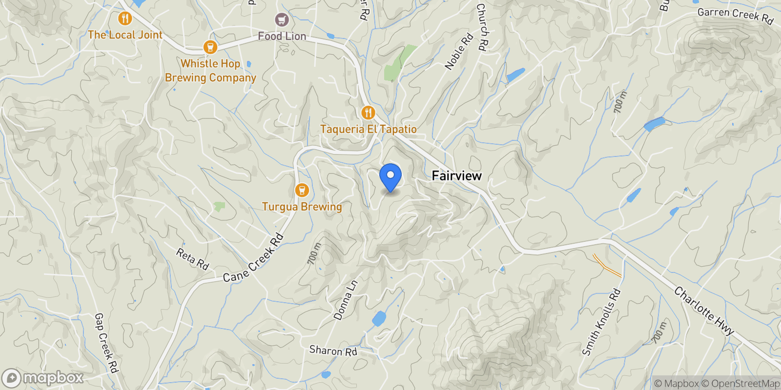 Map showing 3 Erin Glen Court, Fairview, NC 28730, Fairview, North Carolina, United States.