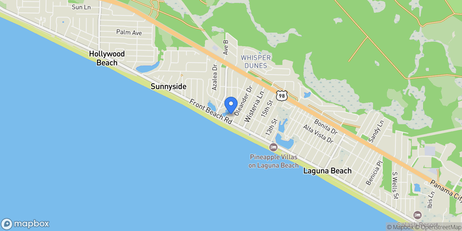 Map showing 109 Granger Lane, Rosemary Beach, Florida, United States.