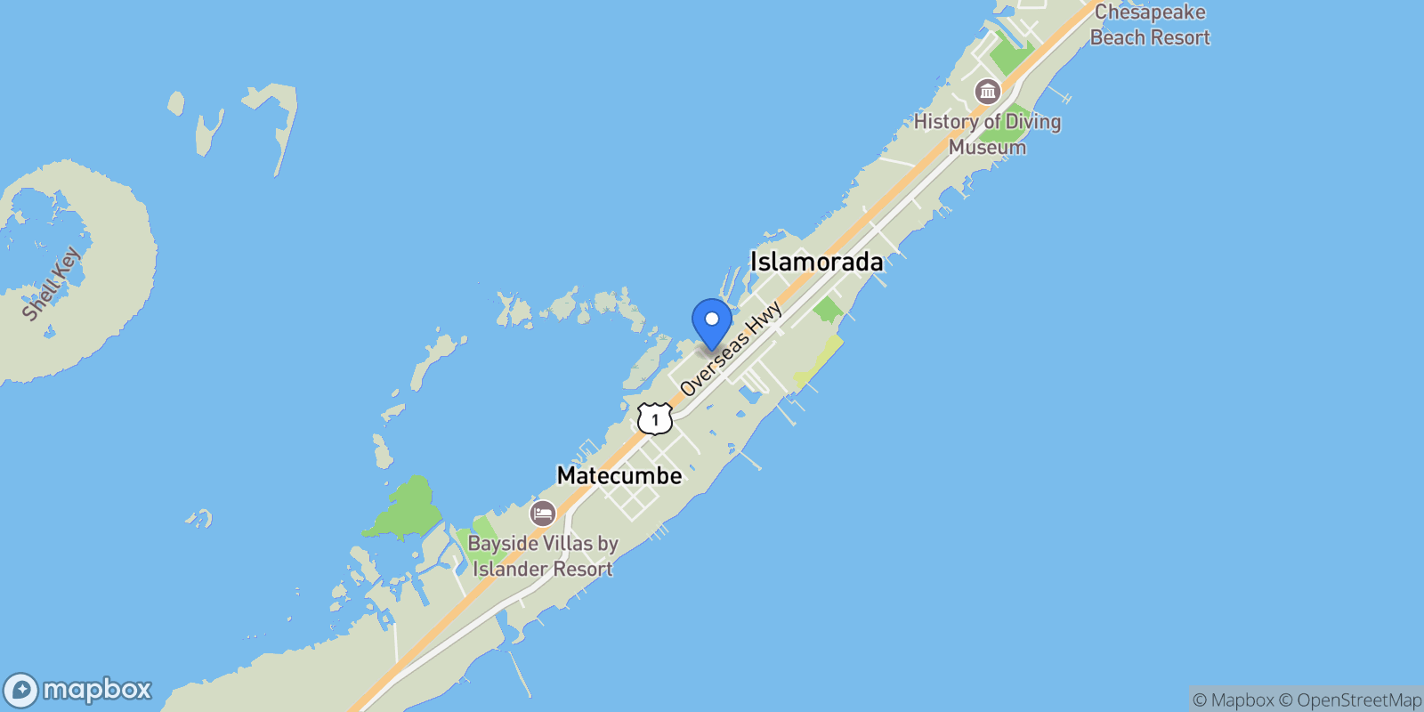 Map showing 81906 Overseas Highway #3, Islamorada, Florida, United States.