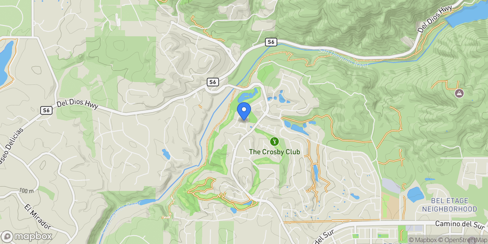 Map showing 16941 Simple Melody Lane, Rancho Santa Fe, California, United States.