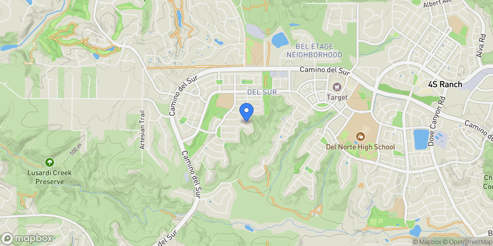 Map showing 8524 Kristen View Court, Rancho Santa Fe, California, United States.
