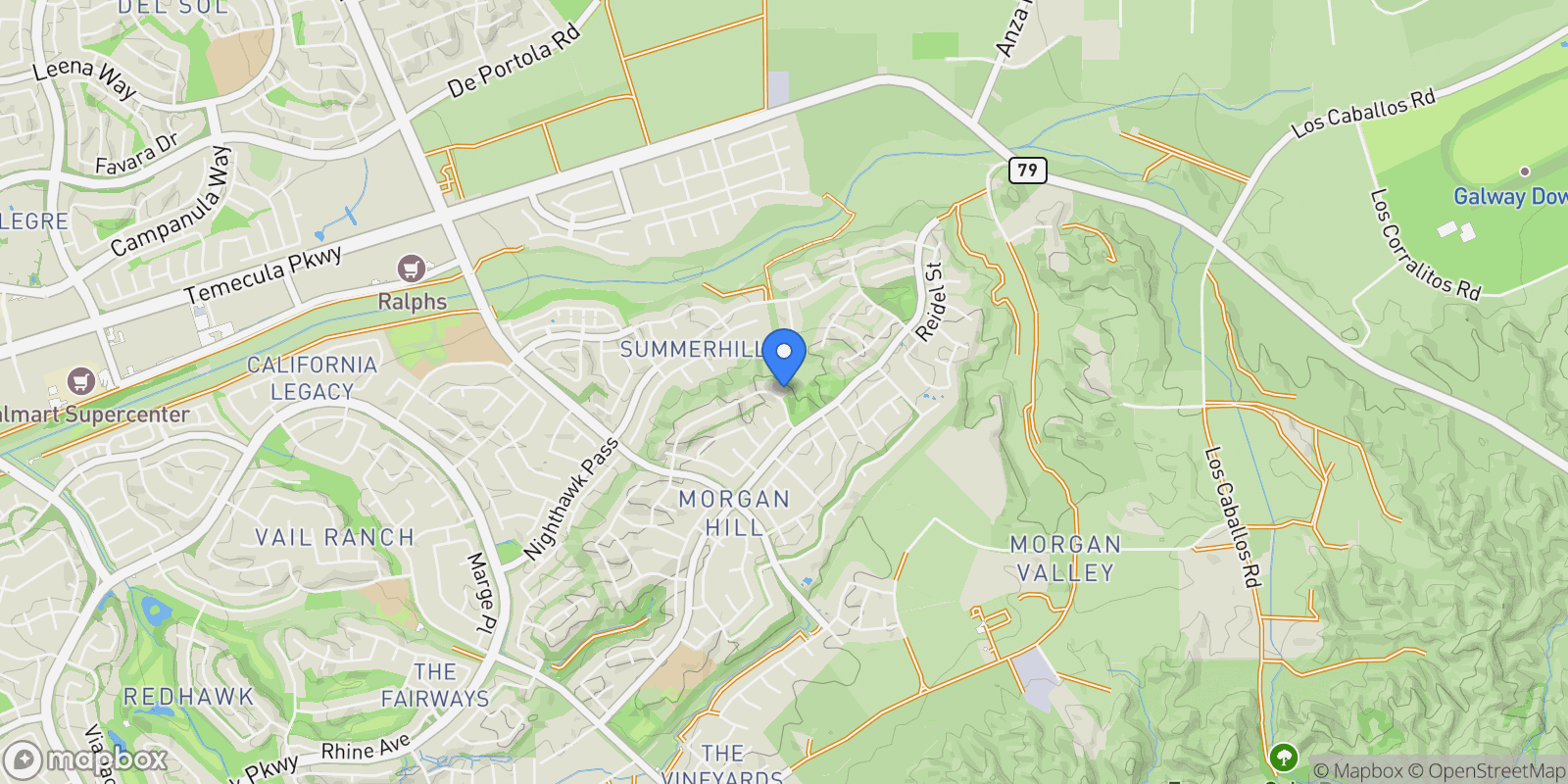 Map showing 34116 Galleron Street, Temecula, California, United States.