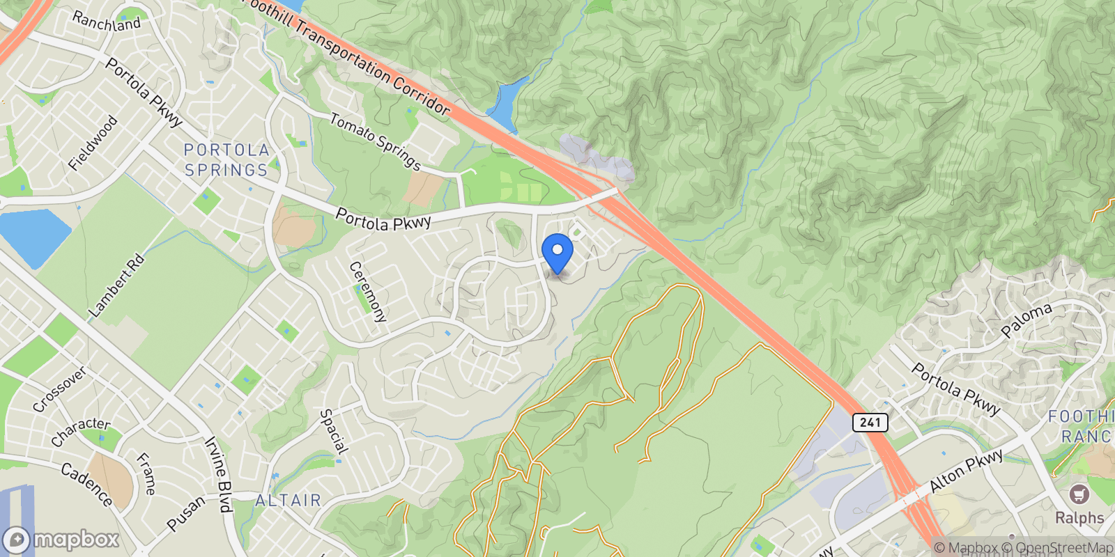 Map showing 246 Canterbury, Irvine, California, United States.