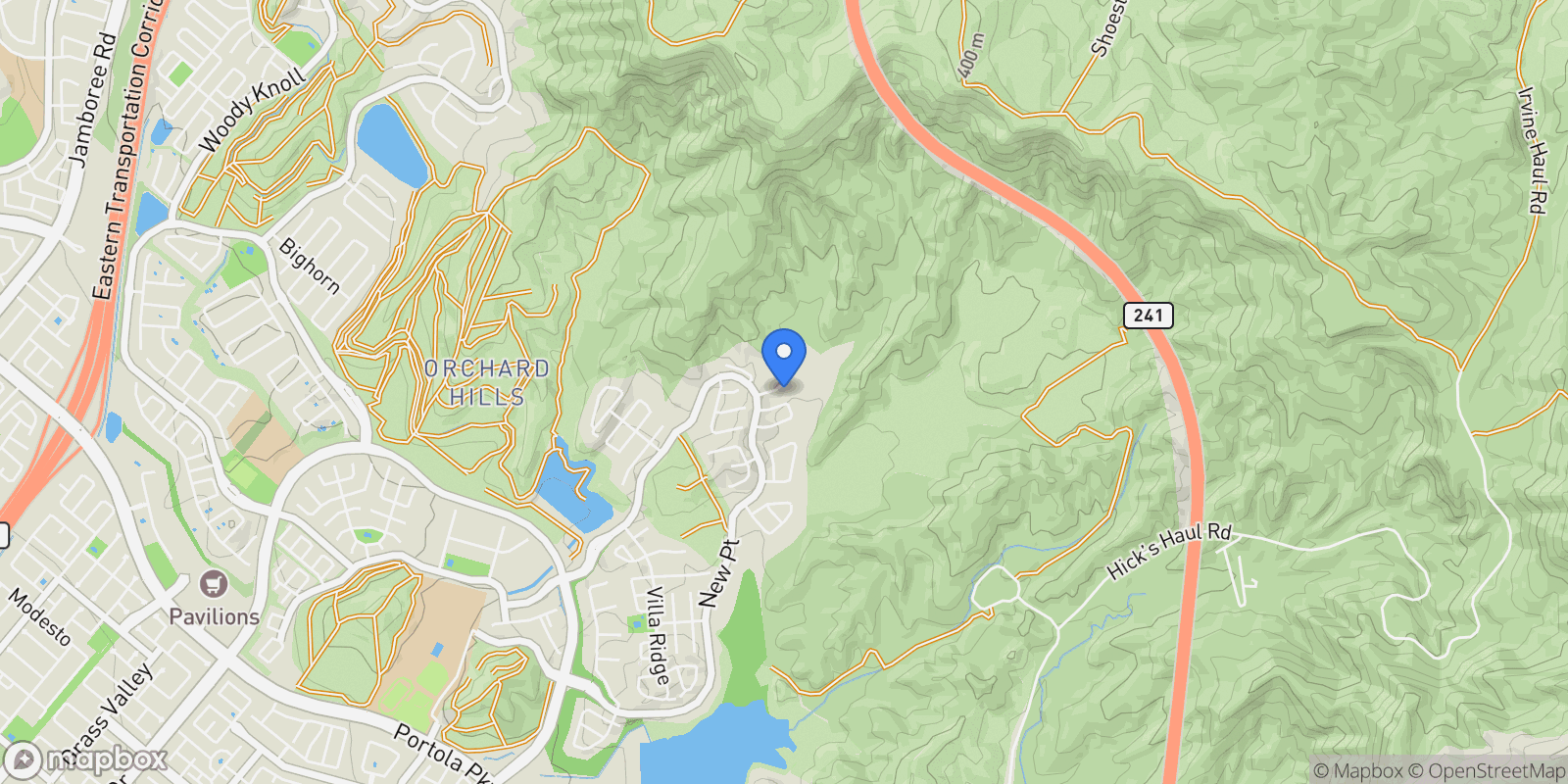 Map showing 106 Albero, Irvine, California, United States.