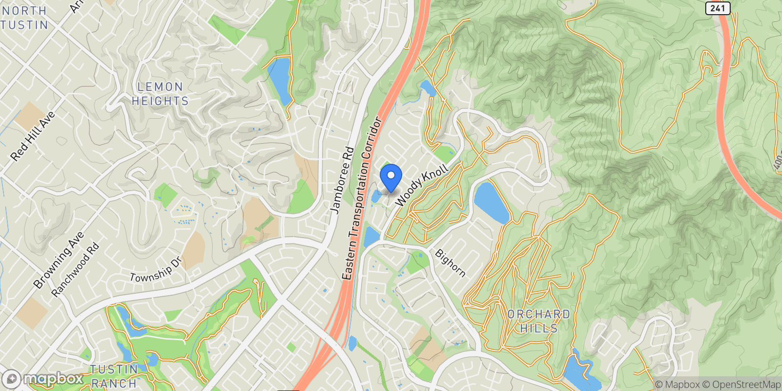 Map showing 90 Rockinghorse, Irvine, California, United States.