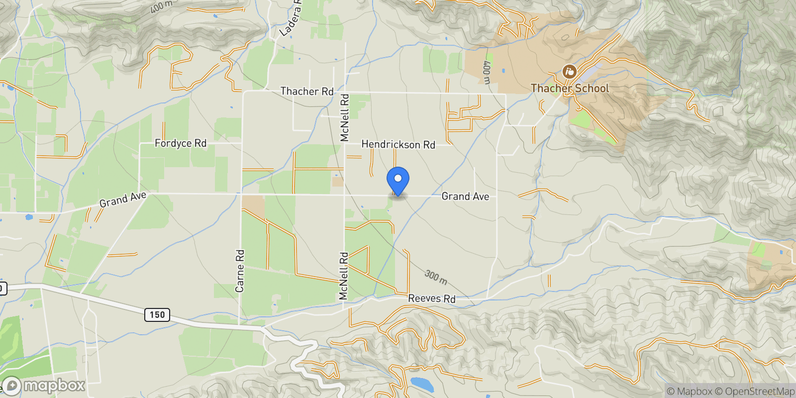 Map showing 4158 Grand Avenue, Ojai, California, United States.
