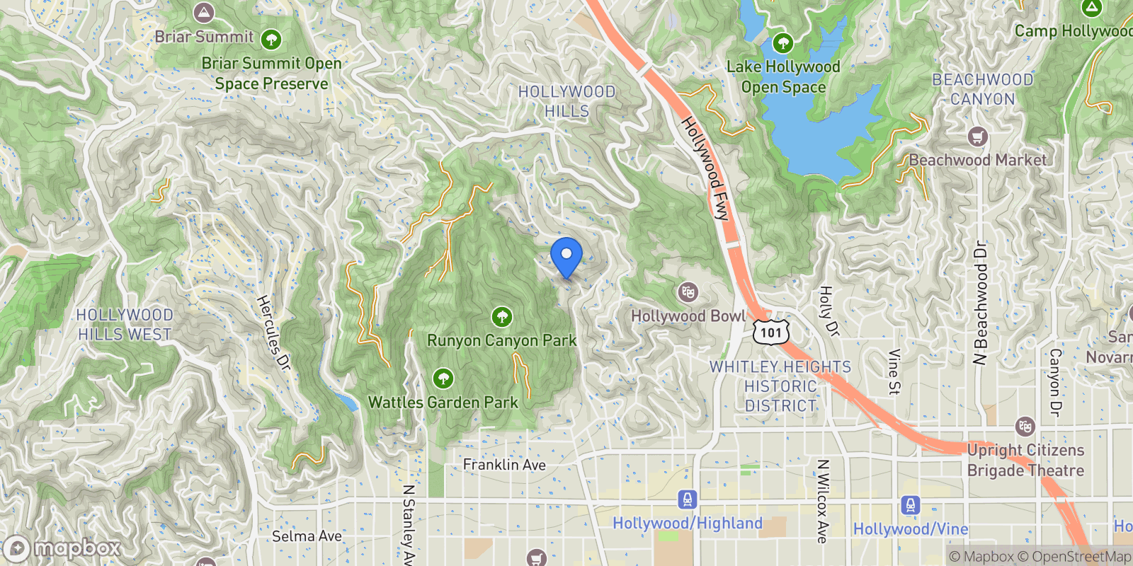 Map showing 2246 Chelan Place, Los Angeles, California, United States.