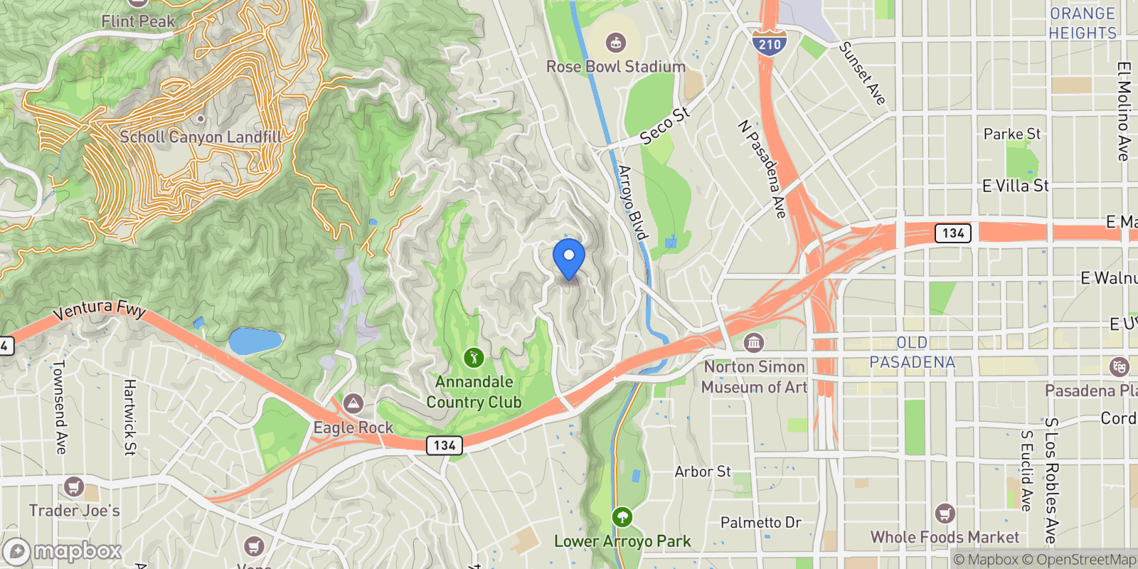 Map showing 300 N San Rafael Avenue, Altadena, California, United States.