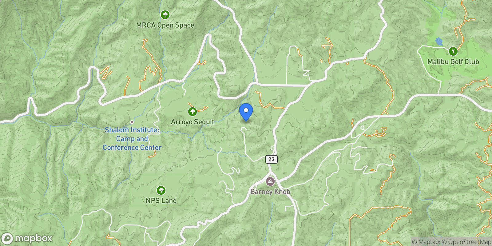 Map showing 33330 Hassted Drive, Malibu, California, United States.
