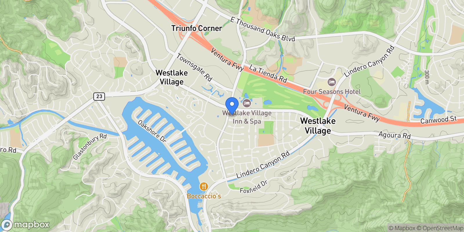 Map showing 4551 Wolsey Court, Thousand Oaks, California, United States.