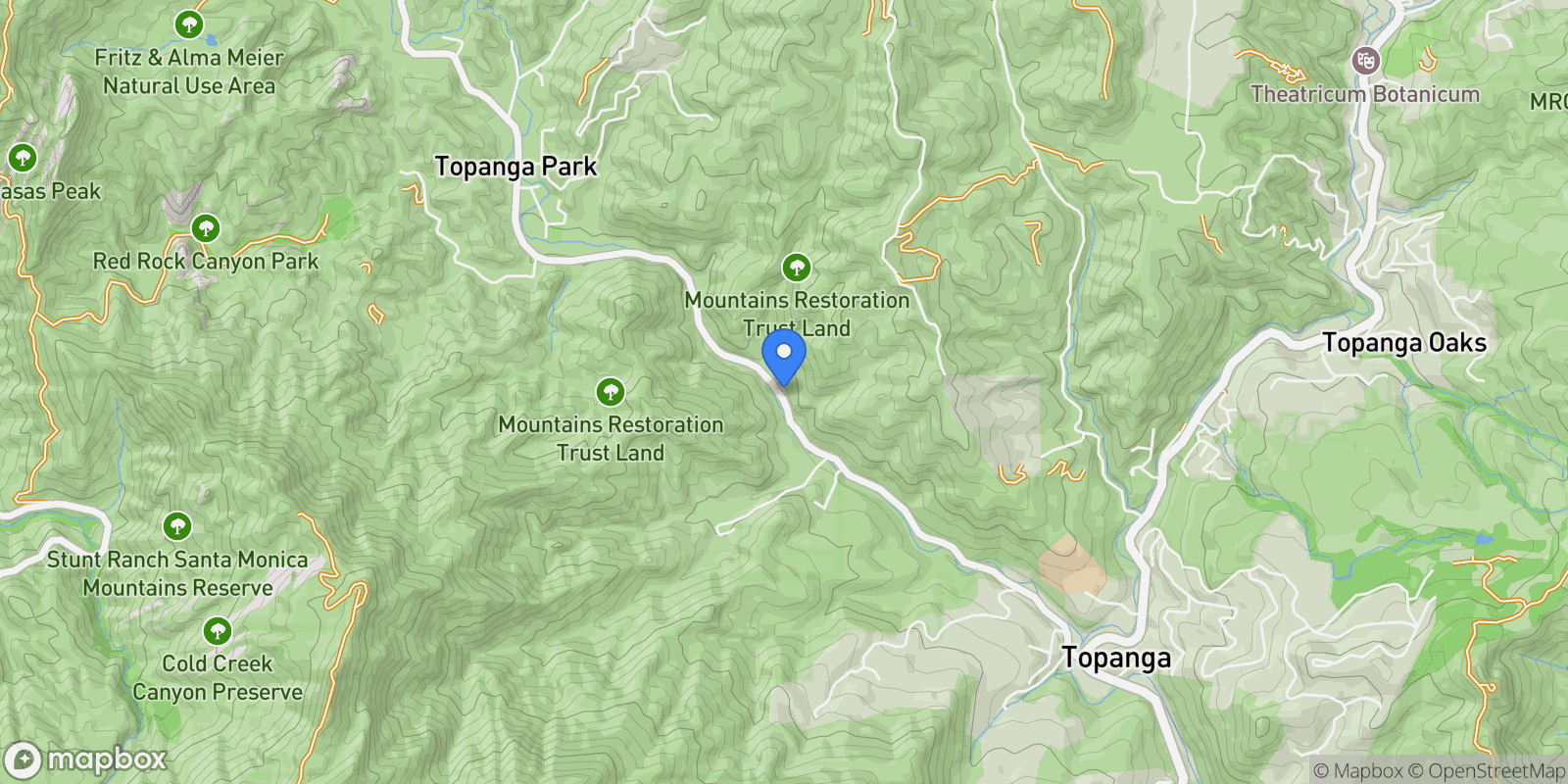 Map showing 774 Old Topanga Canyon Road, Topanga, California, United States.