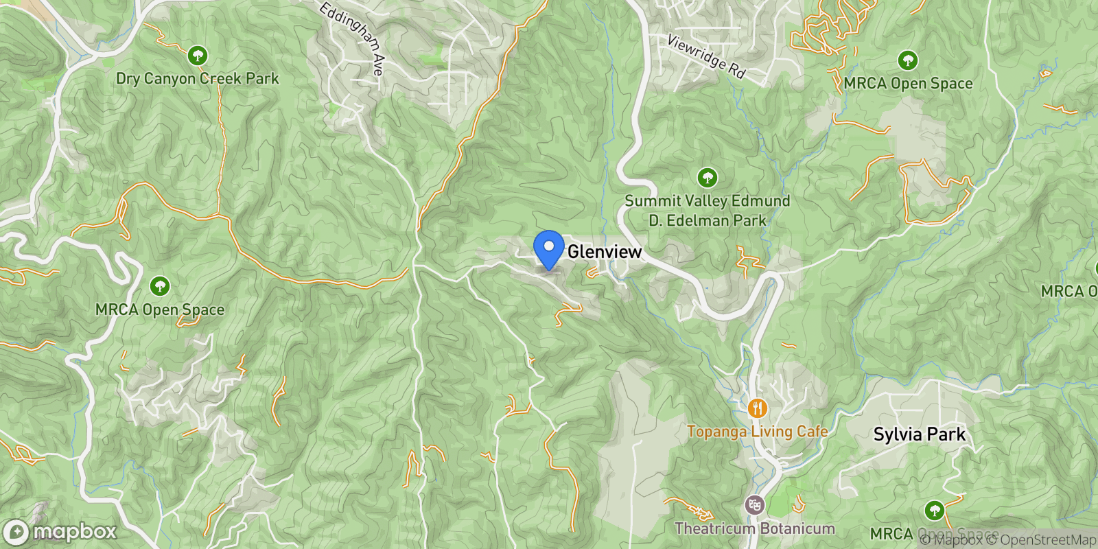 Map showing 21956 Cereza Way, Topanga, California, United States.