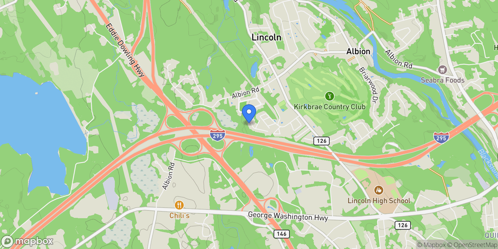 Map showing 5 Foxwood, Lincoln, RI 02865, Lincoln, Rhode Island, United States.