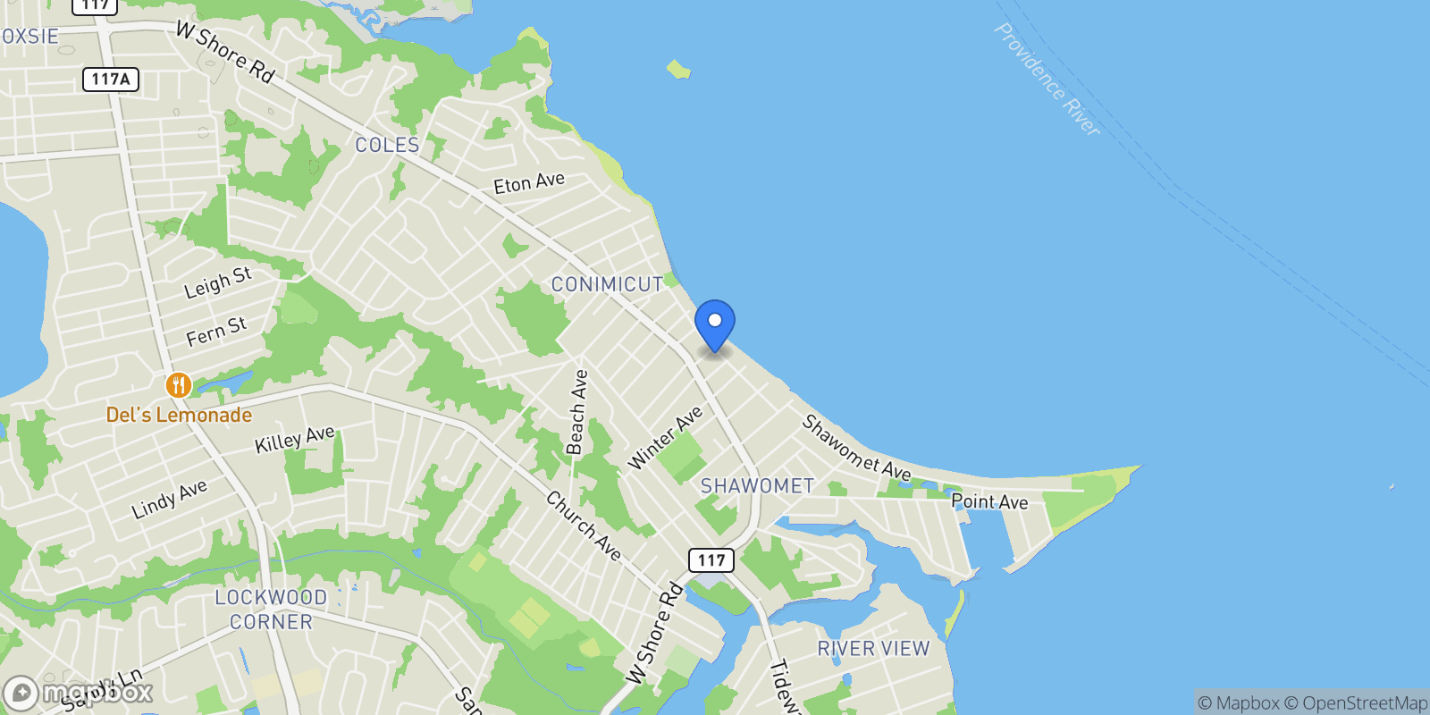 Map showing 201 Bellman Ave, Warwick, RI 02889, Warwick, Rhode Island, United States.