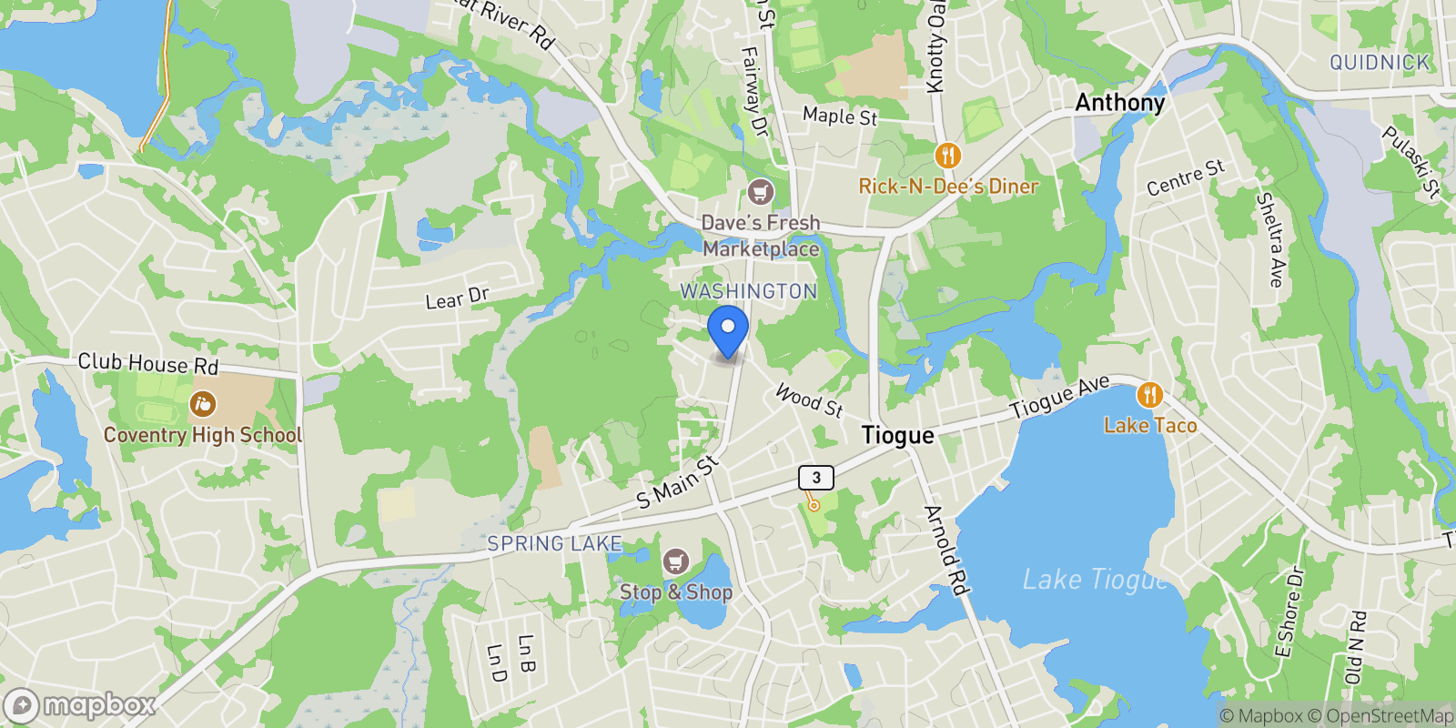 Map showing 0 Crompton, Coventry, RI 02816, Coventry, Rhode Island, United States.
