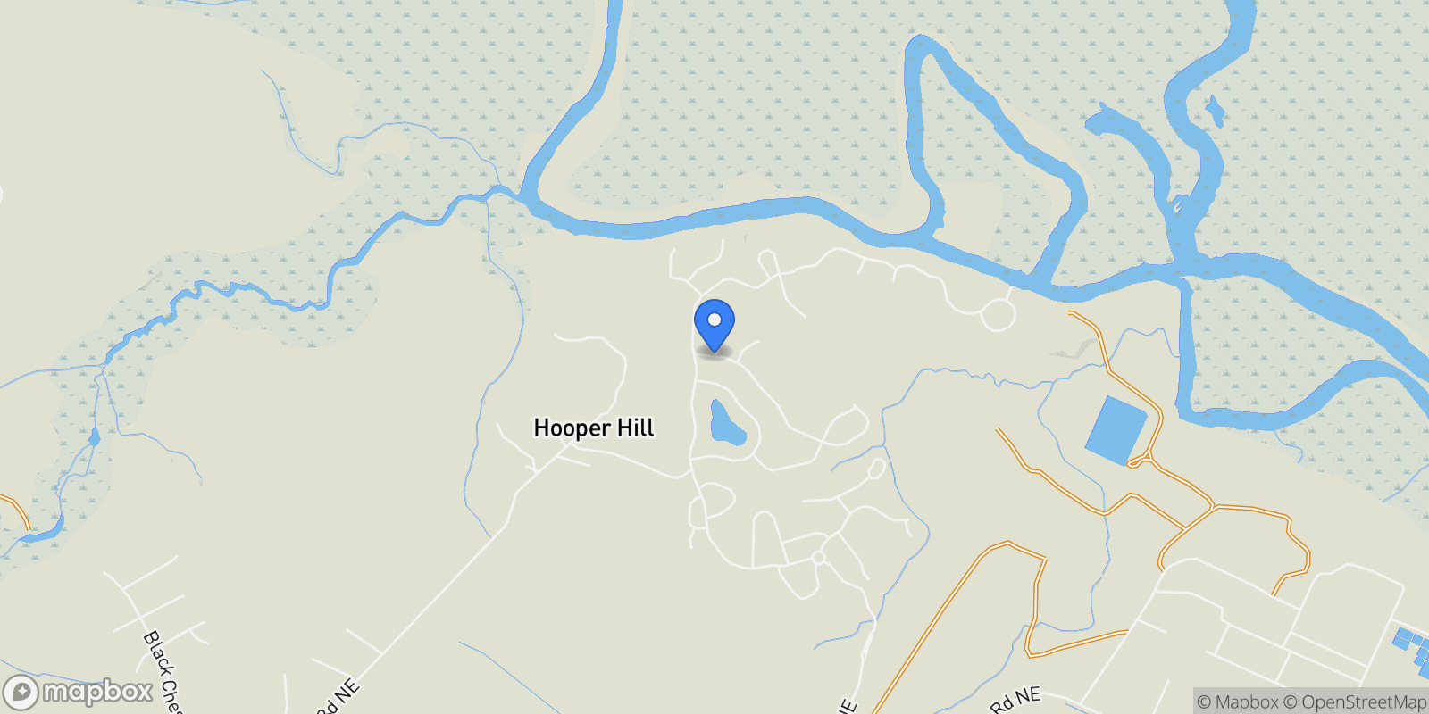 Map showing 3791 Bay Colony Road NE, Northwest, North Carolina, United States.