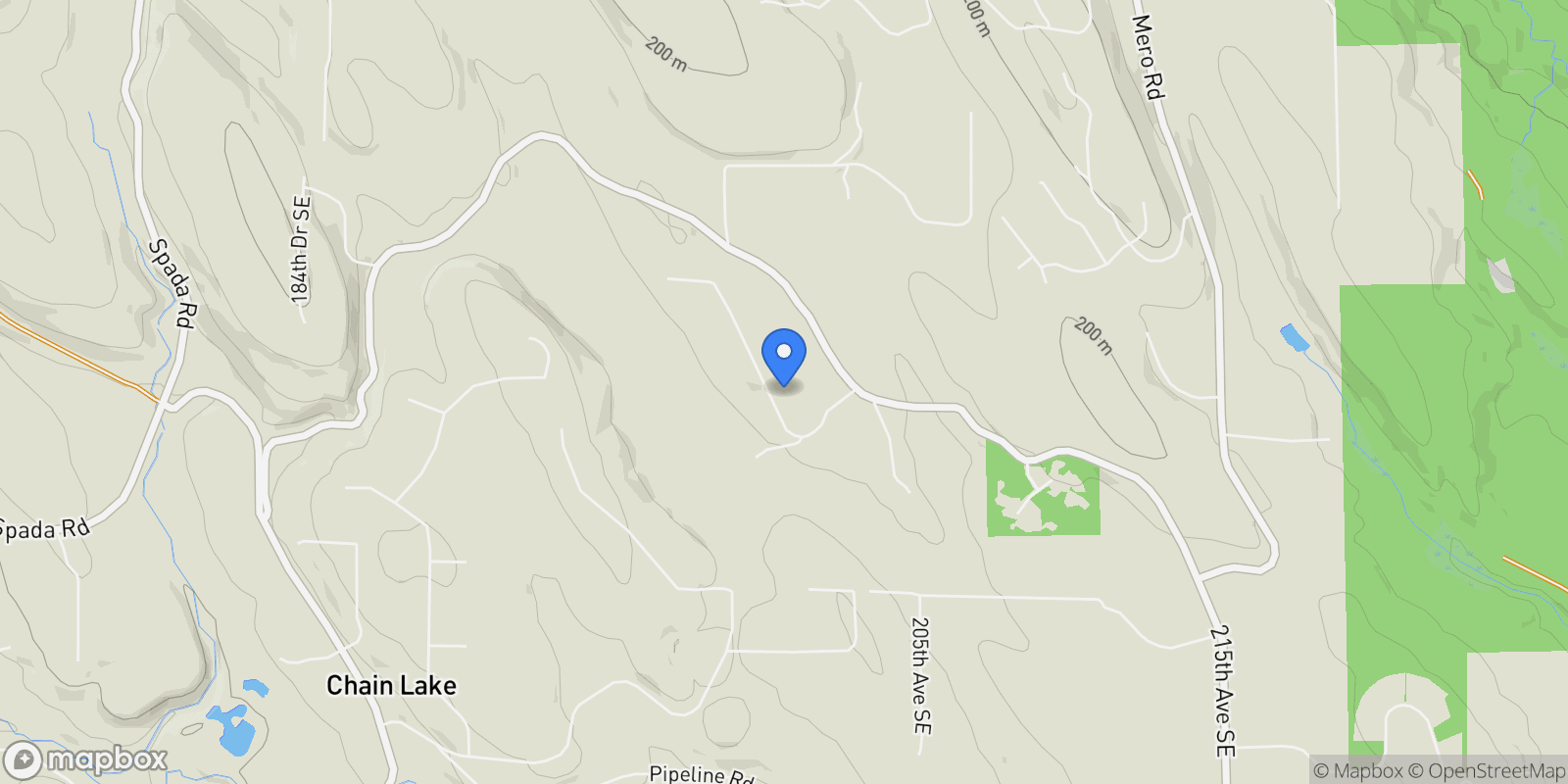 Map showing 8717 E Meadow Lake Drive, Snohomish, WA 98290, Snohomish, Washington, United States.