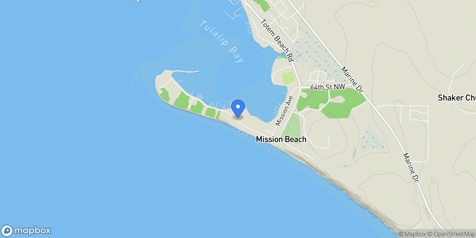 Map showing 3409 Mission Beach Road, Marysville, WA 98271, Marysville, Washington, United States.