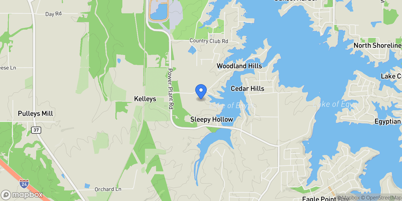 Map showing 11119 Adams Acres, Marion, IL 62959, Marion, Illinois, United States.