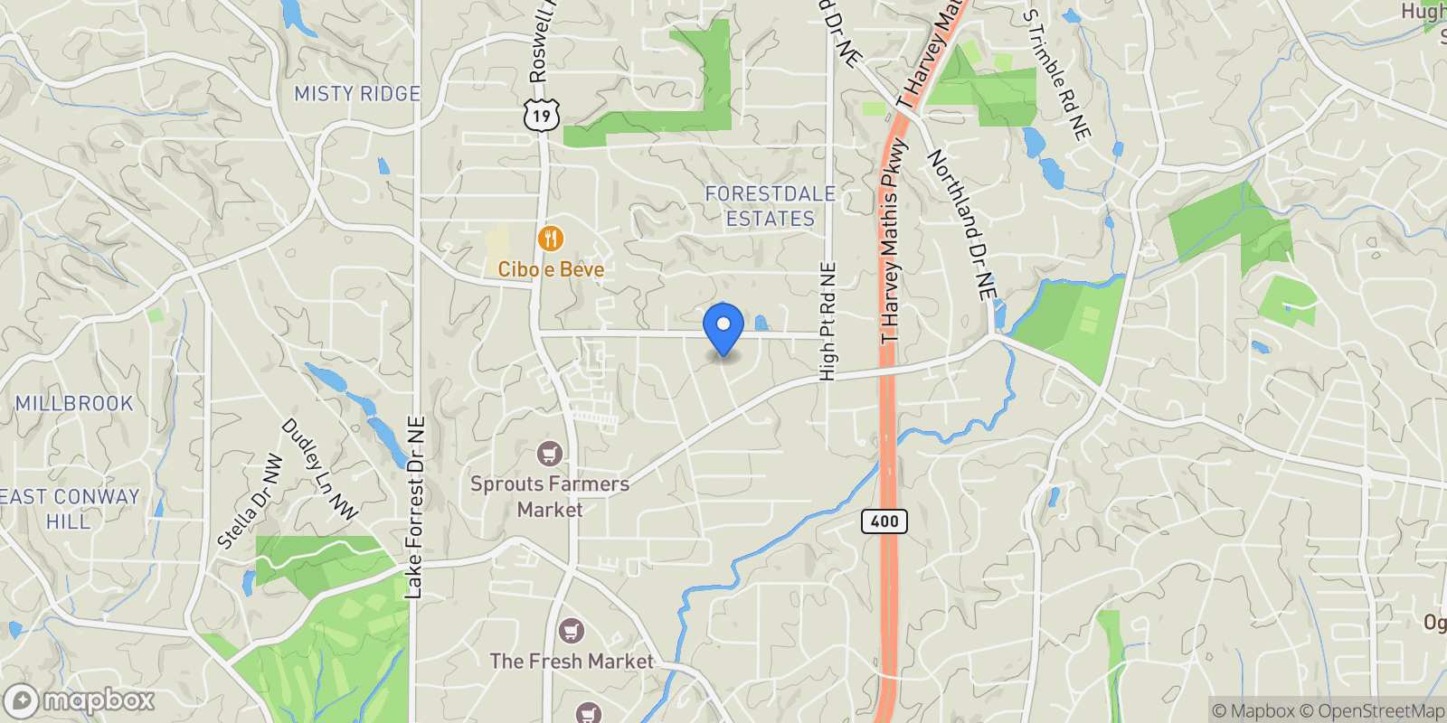 Map showing 469 Emily Reed Lane #LOT 11, Atlanta, GA 30342, Atlanta, Georgia, United States.