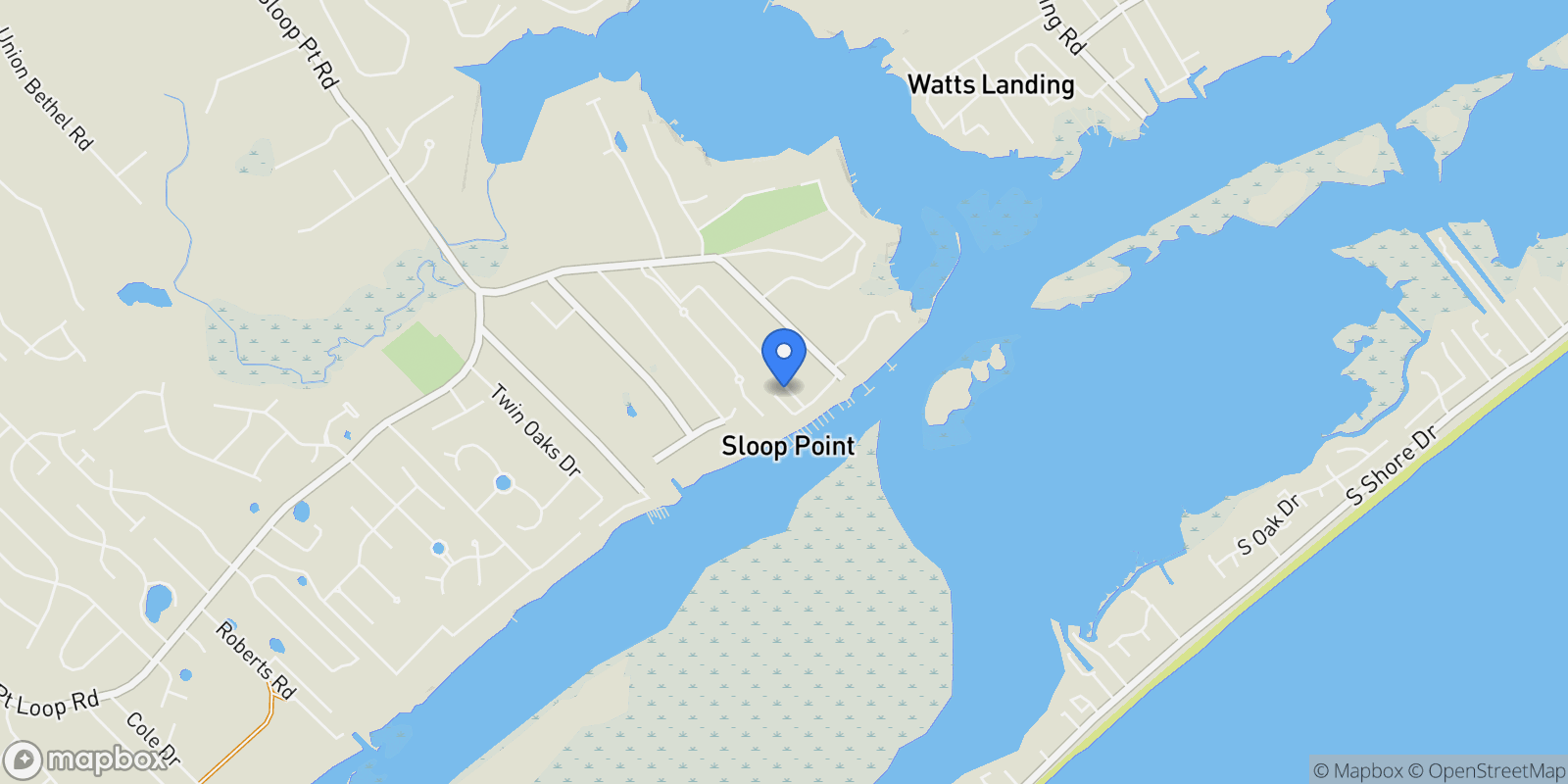 Map showing 476 Andrews Road, Hampstead, North Carolina, United States.