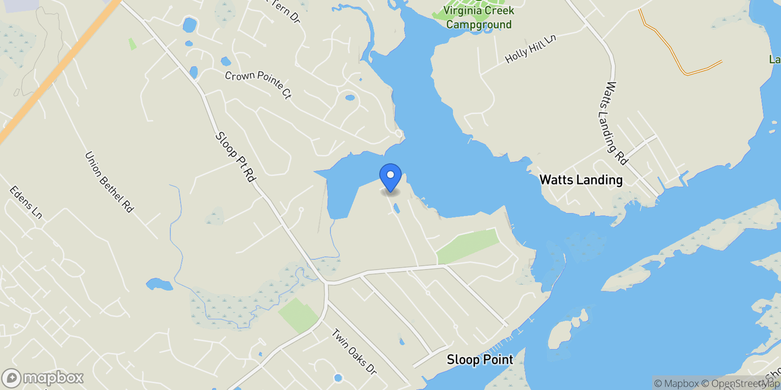 Map showing 400 Camden Trail, Hampstead, North Carolina, United States.