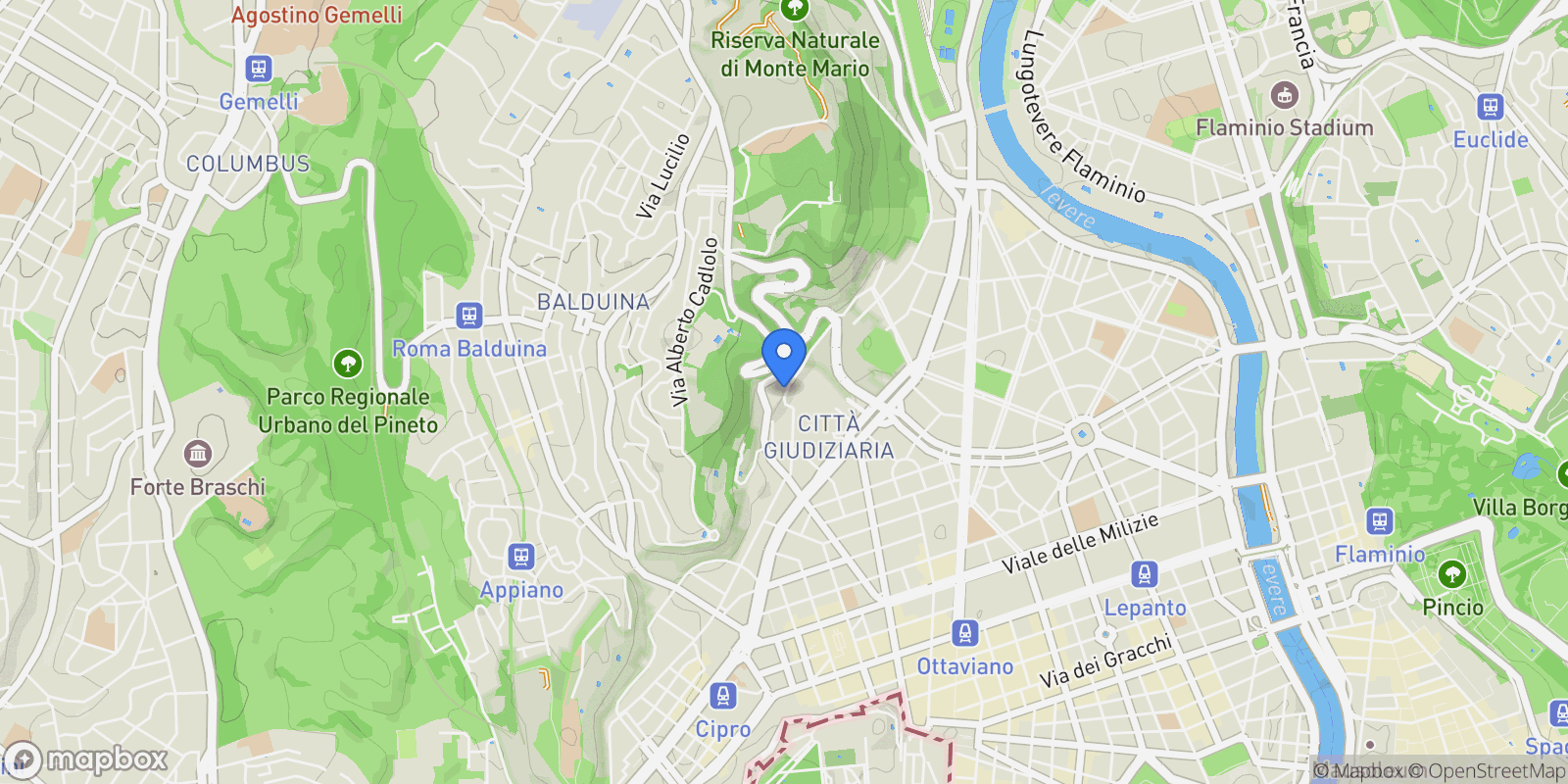 Map showing Roma Via Romeo Romei 23, Rome, Lazio, Italy.