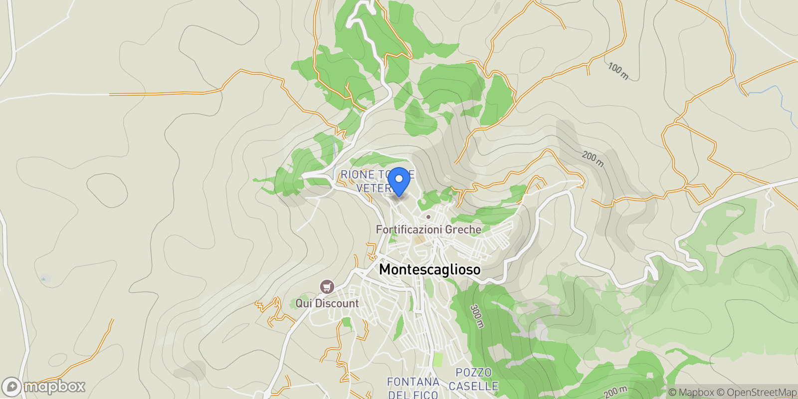 Map showing Corso della Repubblica, 75024 Montescaglioso MT, Italy, Montescaglioso, Basilicata, Italy.