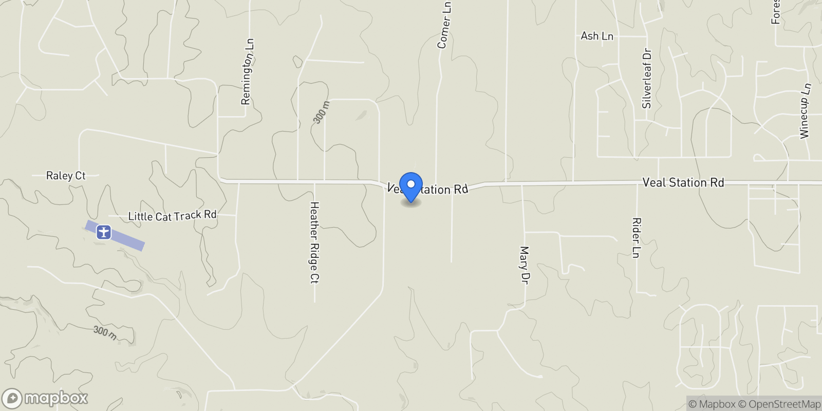 Map showing 6550 Veal Station Road, Weatherford, TX 76085, Weatherford, Texas, United States.