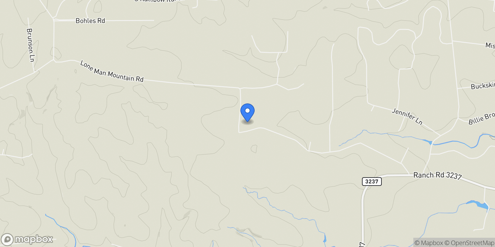 Map showing 3805 Lone Man Mountain Road #B, Wimberley, TX 78676, Wimberley, Texas, United States.