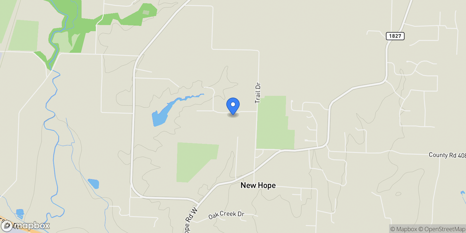 Map showing 241 Highridge Drive, New Hope, TX 75071, McKinney, Texas, United States.