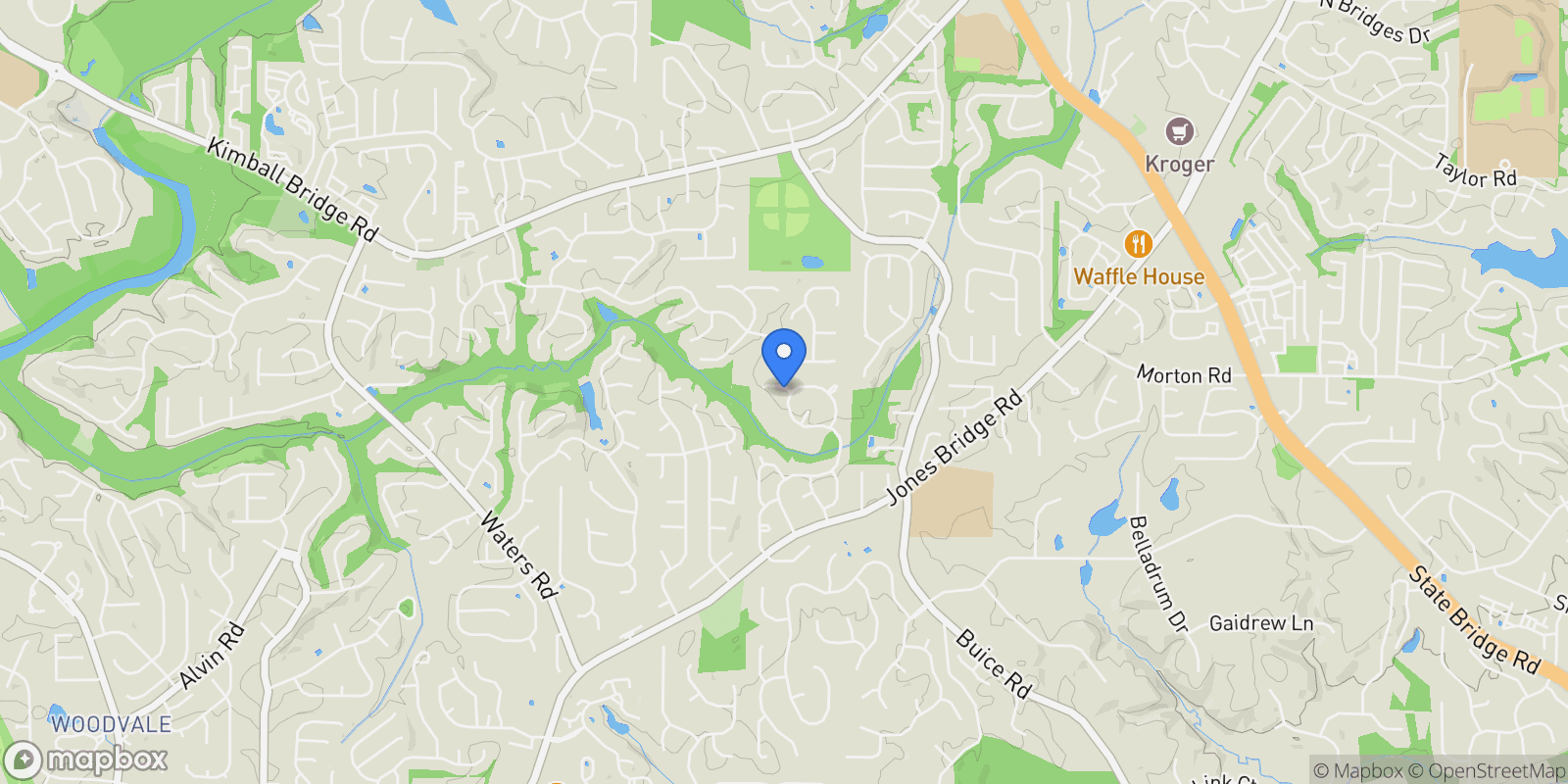 Map showing Alpharetta, Georgia, United States.