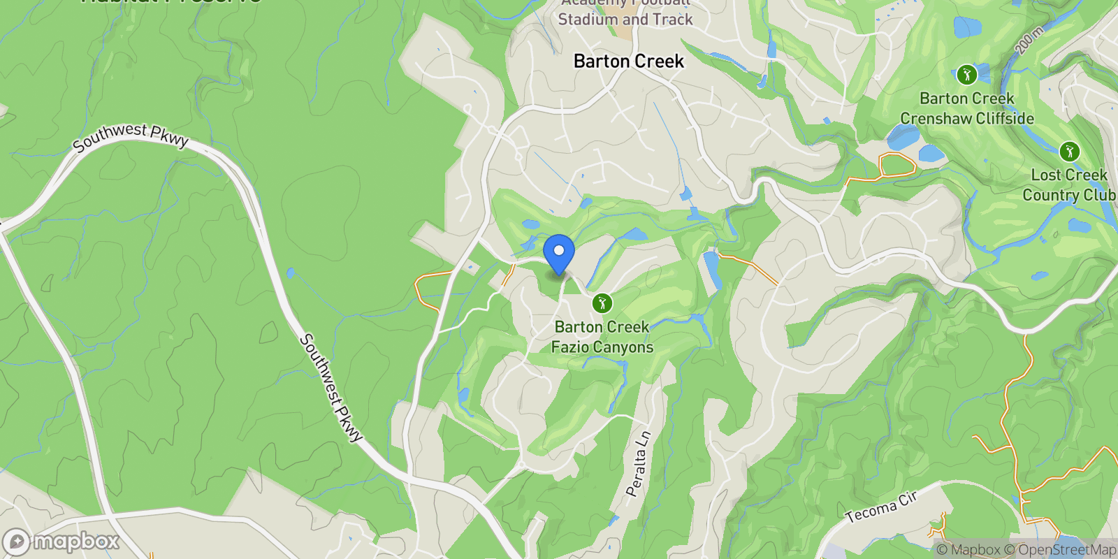 Map showing 4304 Amarra Drive #5, Austin, TX 78735, Austin, Texas, United States.